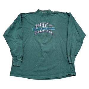 90s Women's Ski Vail Mock Long Sleeve T Shirt